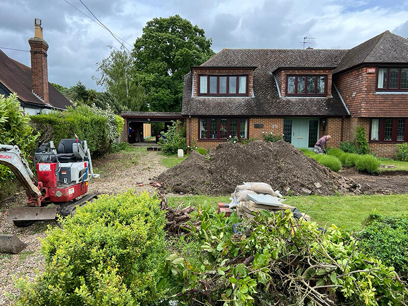 Crazy Paving, Tegula Block Paving and Greenhouse Base Slabs - Canterbury, Kent