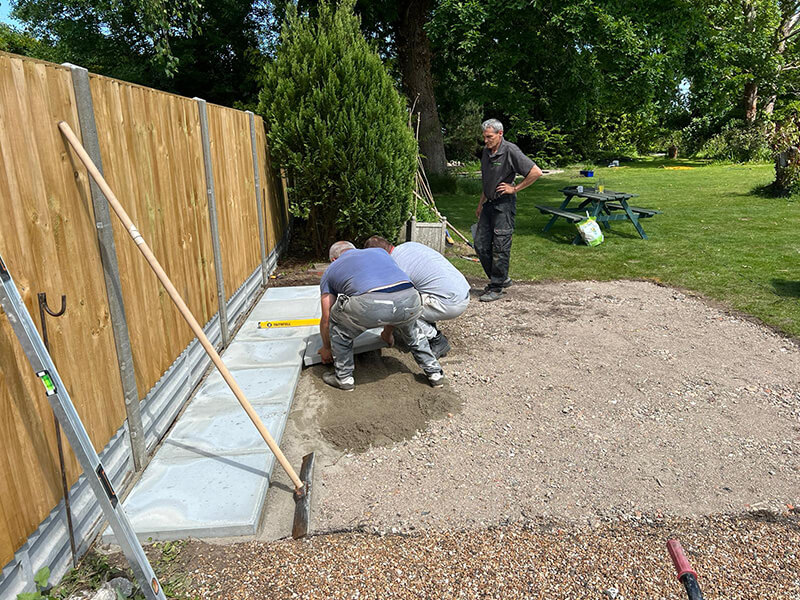 Crazy Paving, Tegula Block Paving and Greenhouse Base Slabs - Canterbury, Kent