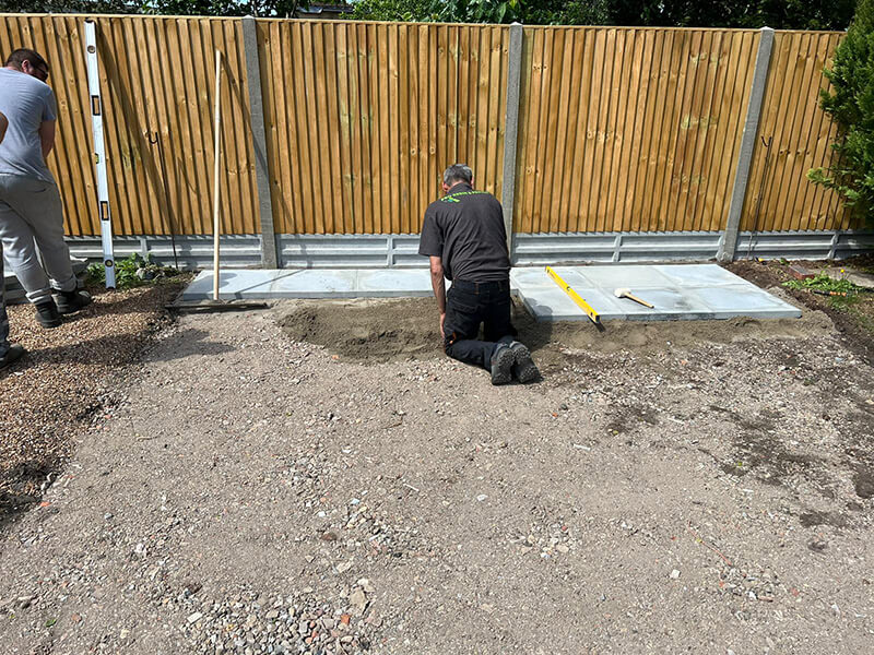 Crazy Paving, Tegula Block Paving and Greenhouse Base Slabs - Canterbury, Kent