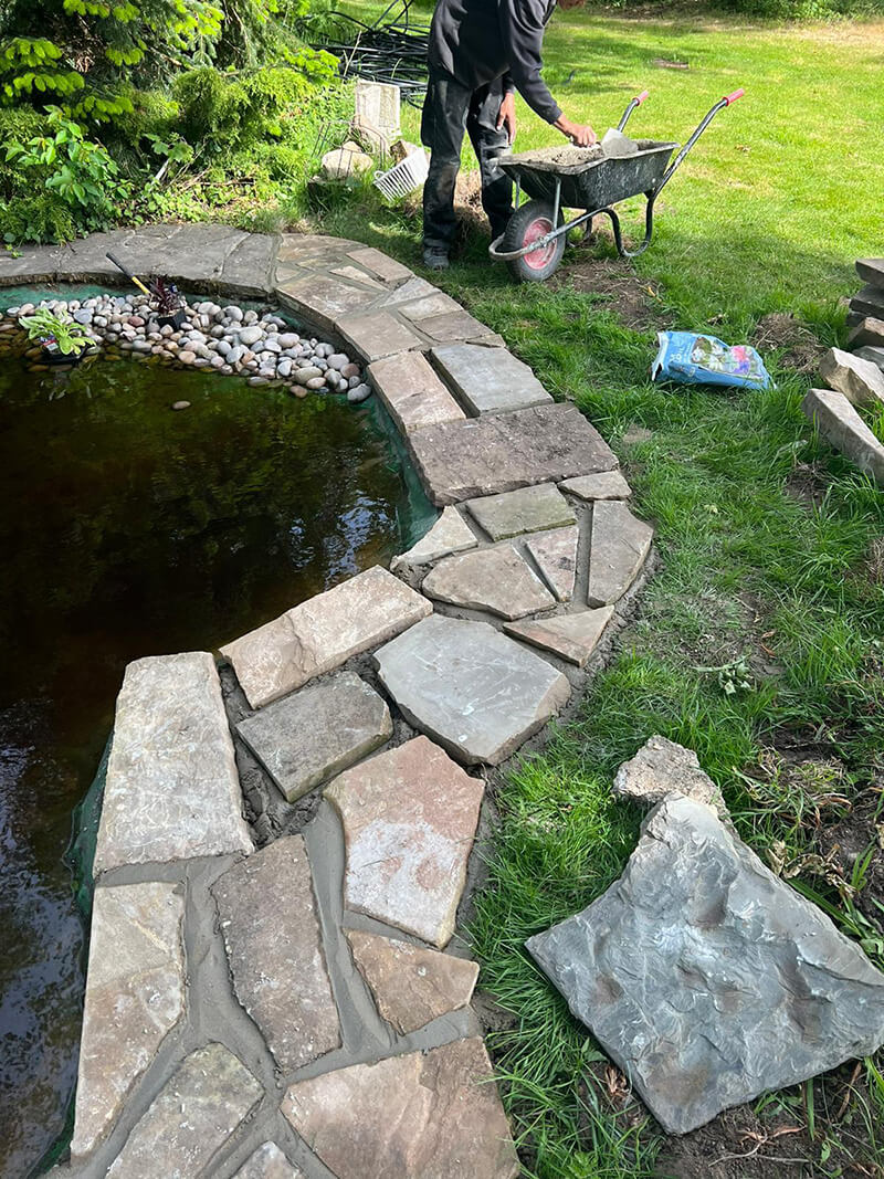 Crazy Paving, Tegula Block Paving and Greenhouse Base Slabs - Canterbury, Kent