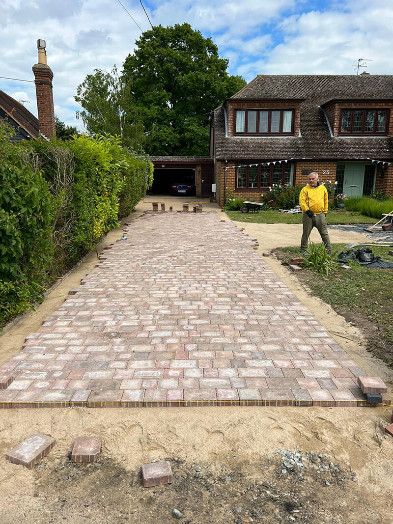 Crazy Paving, Tegula Block Paving and Greenhouse Base Slabs - Canterbury, Kent