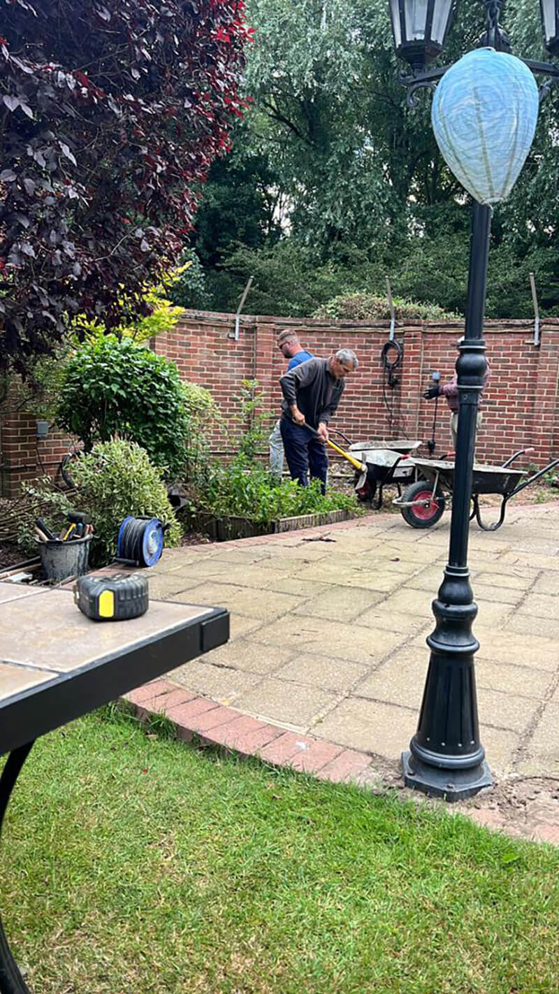 Replacing Old Paving With Porcelain Slabs - Herne Bay, Kent