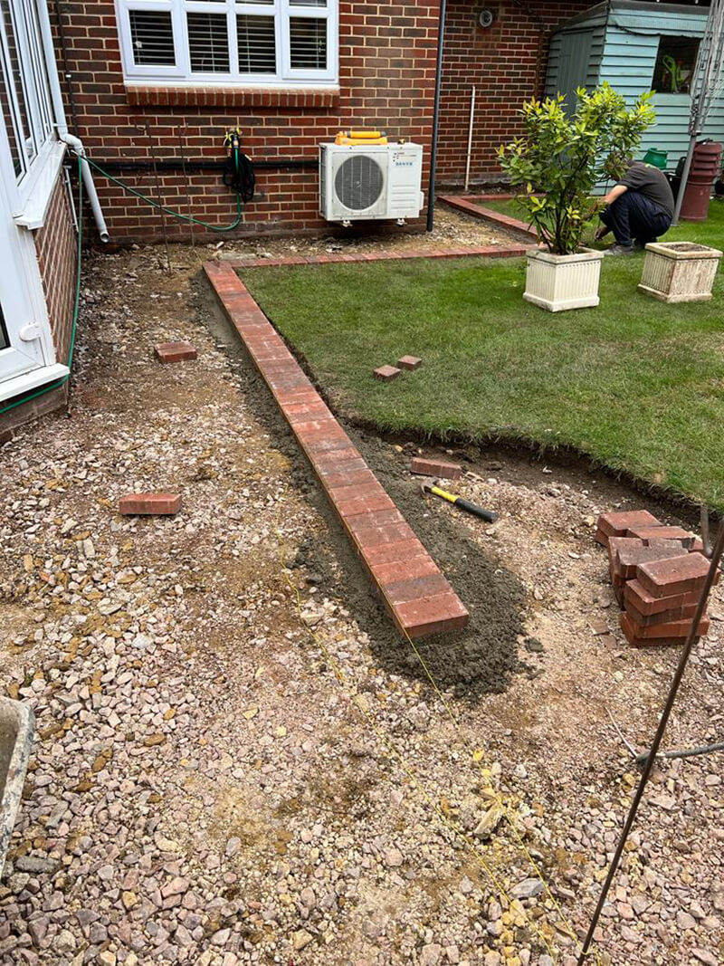 Replacing Old Paving With Porcelain Slabs - Herne Bay, Kent