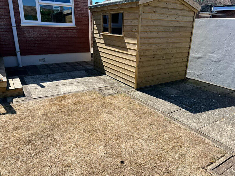 Indian Sandstone and Fencing - Romney Marsh, Kent