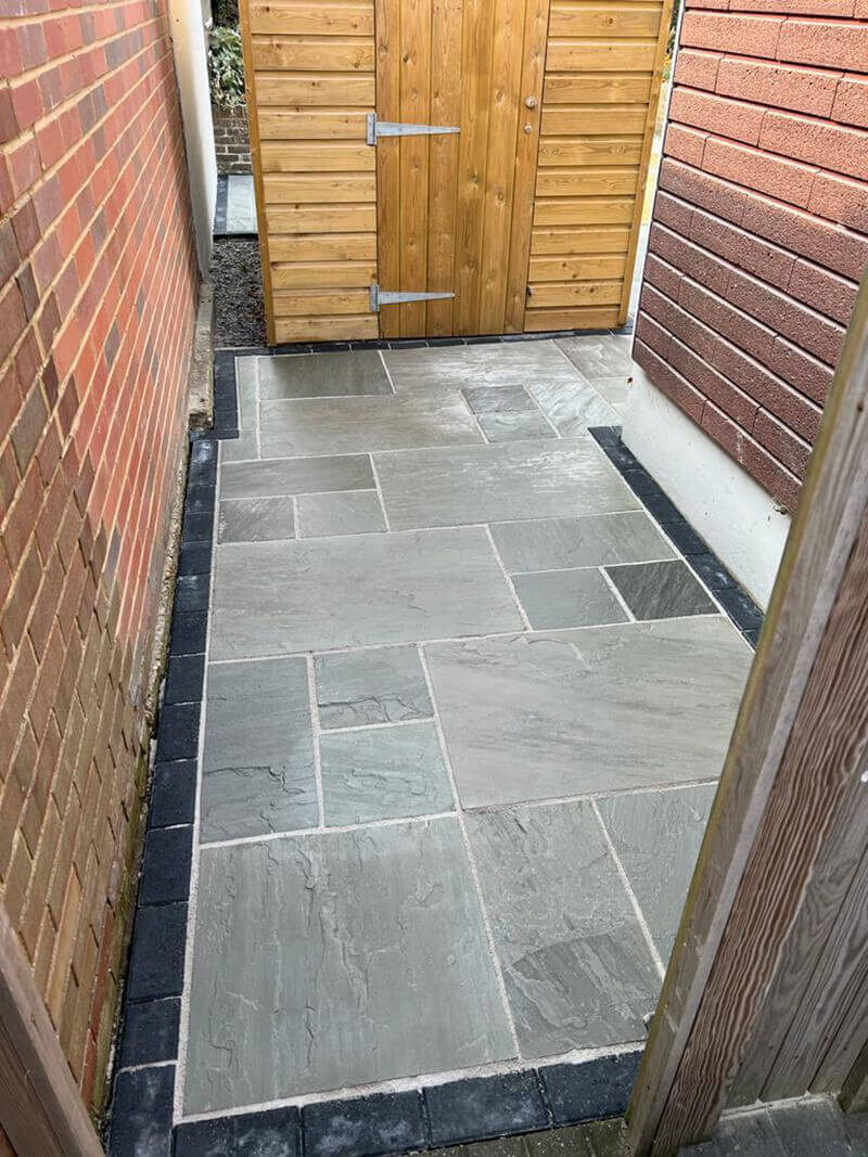 Indian Sandstone and Fencing - Romney Marsh, Kent