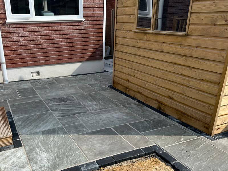 Indian Sandstone and Fencing - Romney Marsh, Kent