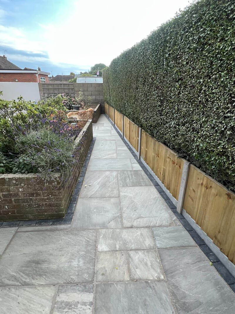 Indian Sandstone and Fencing - Romney Marsh, Kent