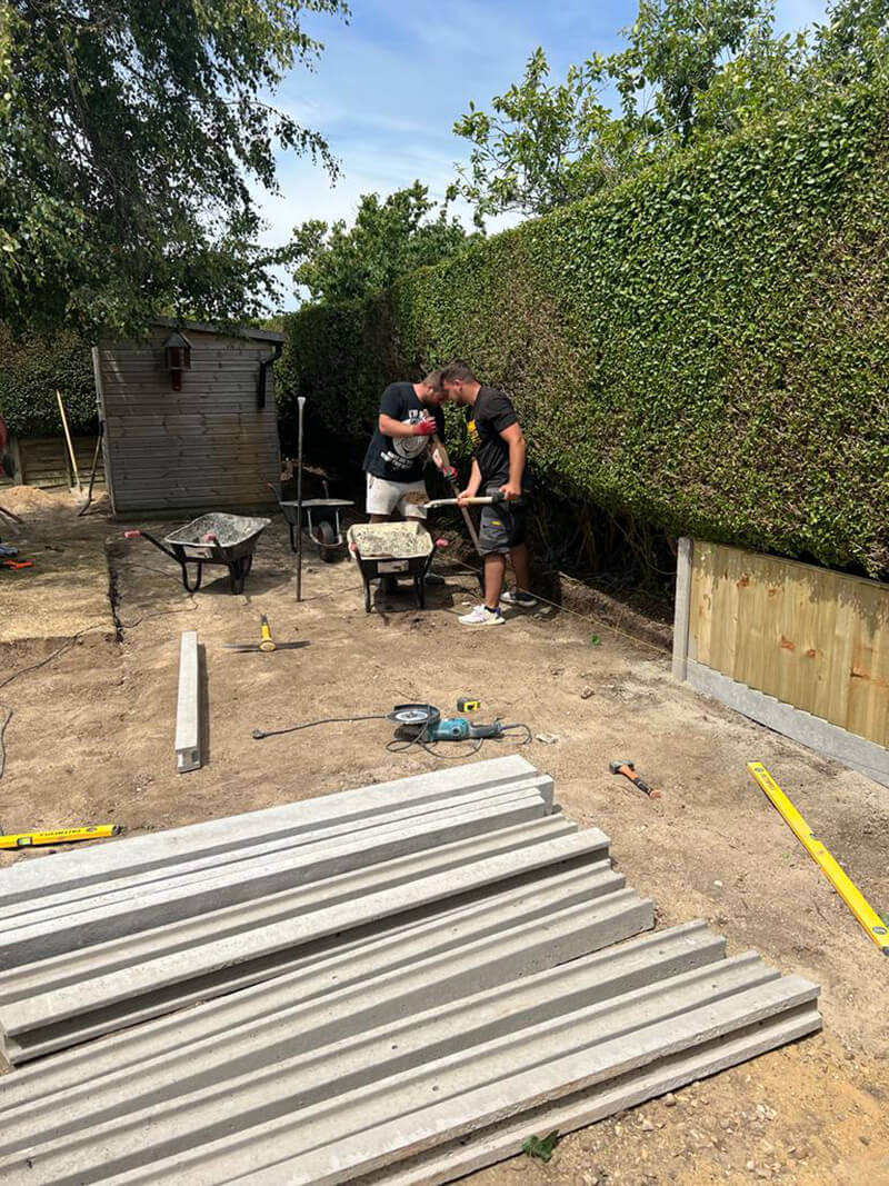 Indian Sandstone and Fencing - Romney Marsh, Kent