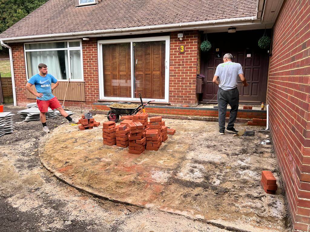 A Nice Project With Tarmac & Indian Sandstone - Canterbury, Kent