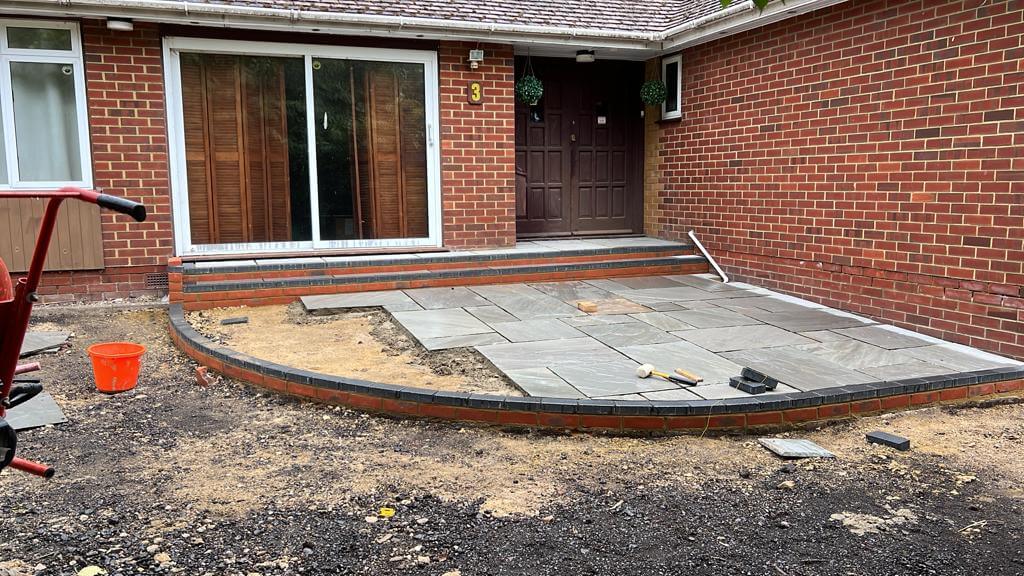 A Nice Project With Tarmac & Indian Sandstone - Canterbury, Kent