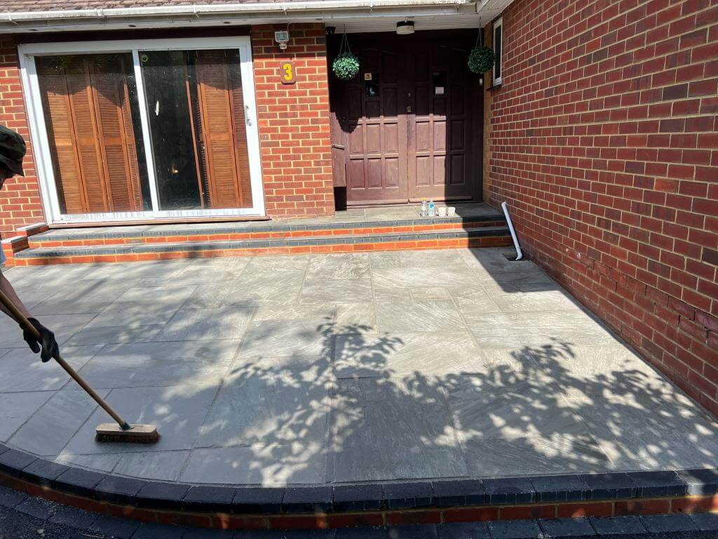 A Nice Project With Tarmac & Indian Sandstone - Canterbury, Kent