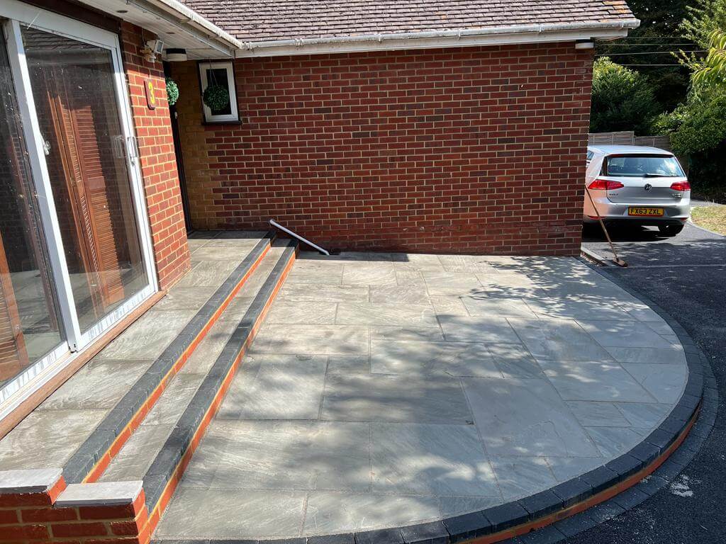 A Nice Project With Tarmac & Indian Sandstone - Canterbury, Kent