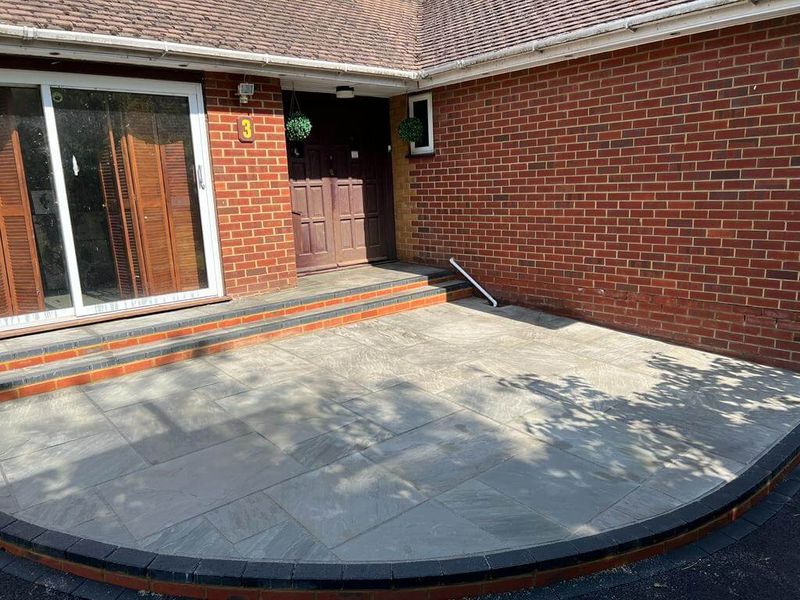 A Nice Project With Tarmac & Indian Sandstone - Canterbury, Kent