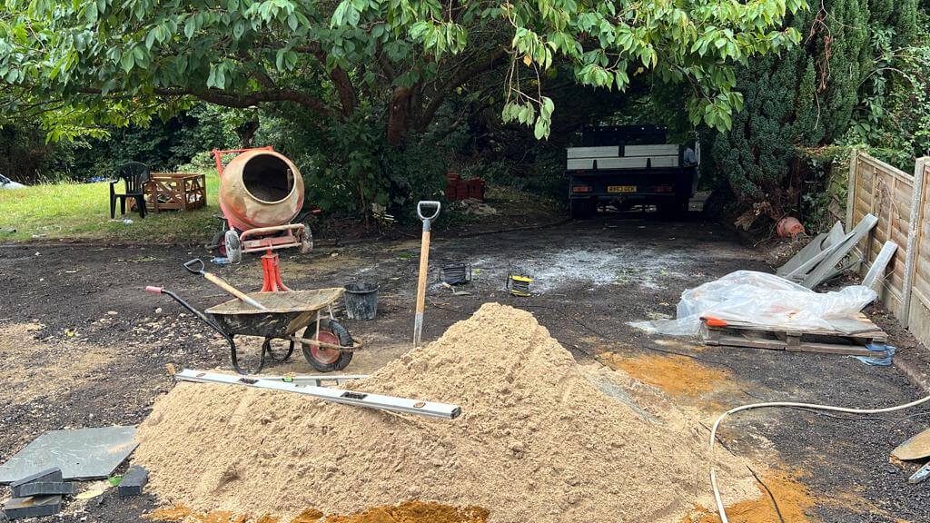 A Nice Project With Tarmac & Indian Sandstone - Canterbury, Kent