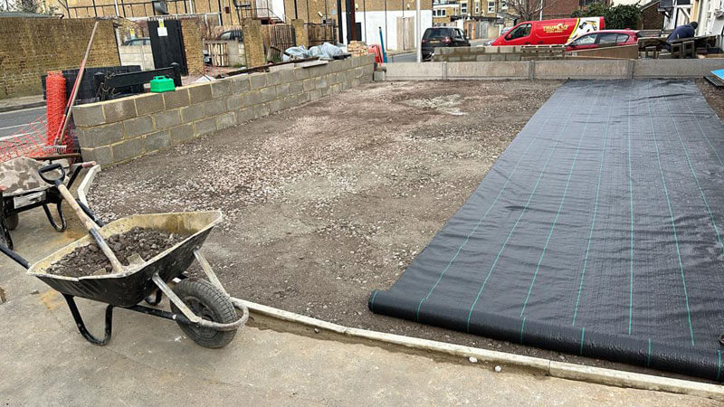 Paving For Two Next-door Properties - Gillingham, Kent