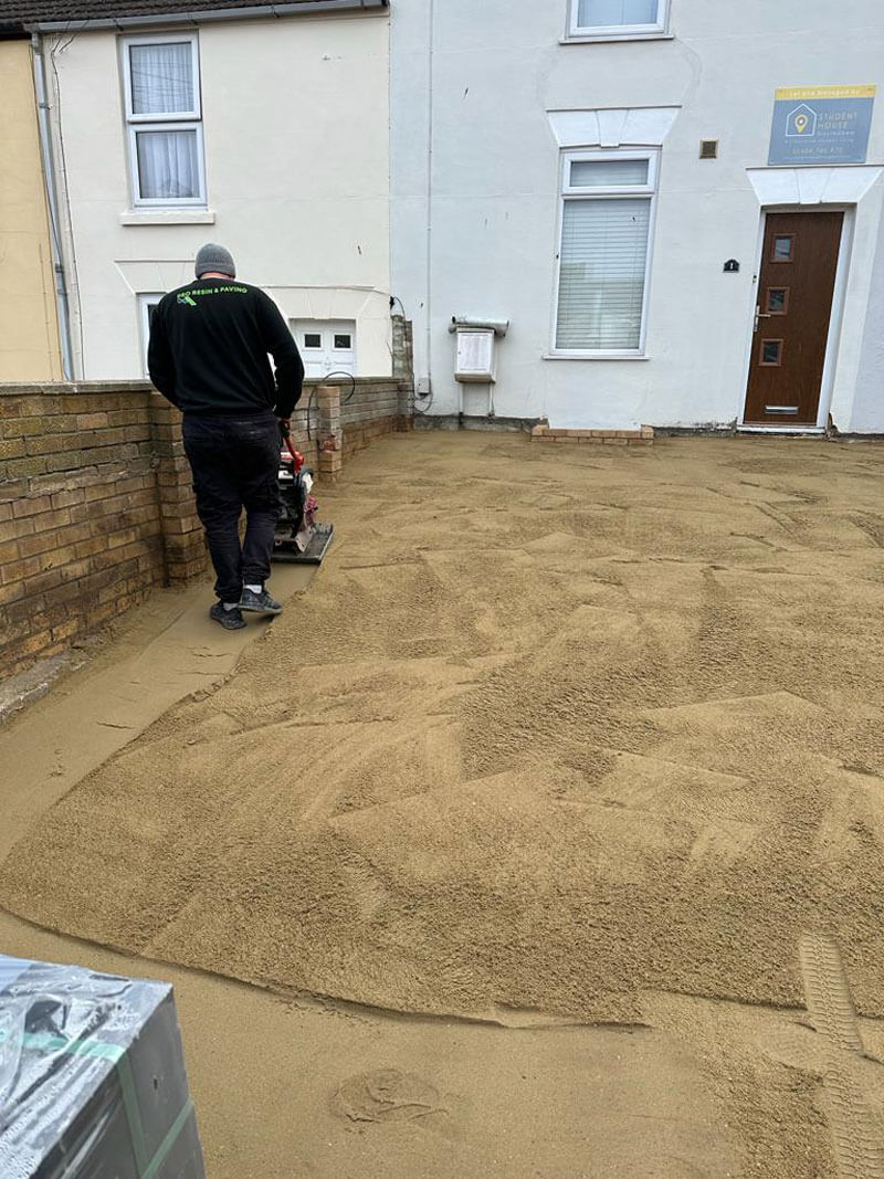 Paving For Two Next-door Properties - Gillingham, Kent