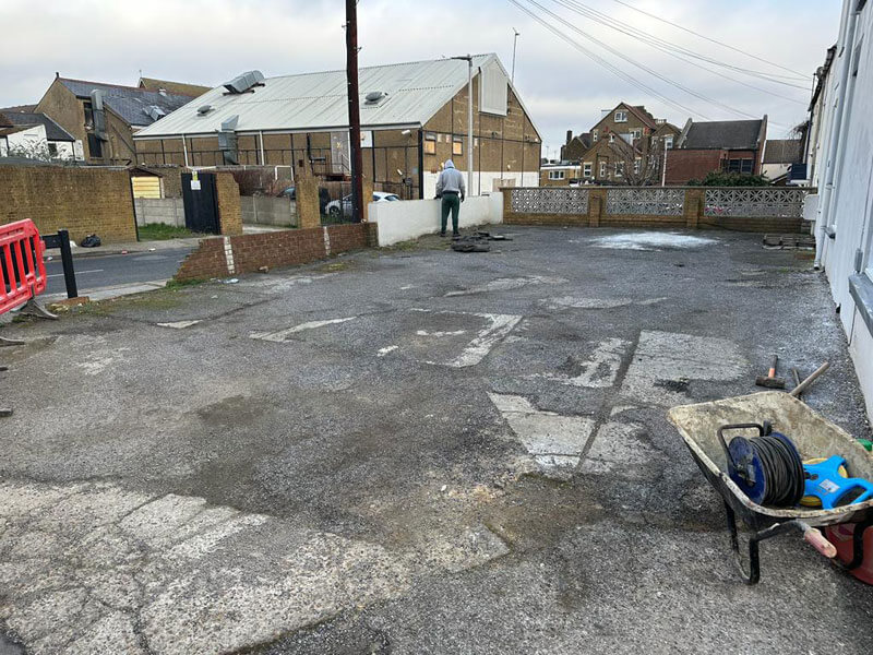 Paving For Two Next-door Properties - Gillingham, Kent