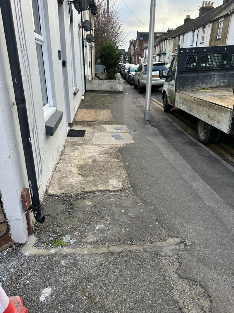 Paving For Two Next-door Properties - Gillingham, Kent