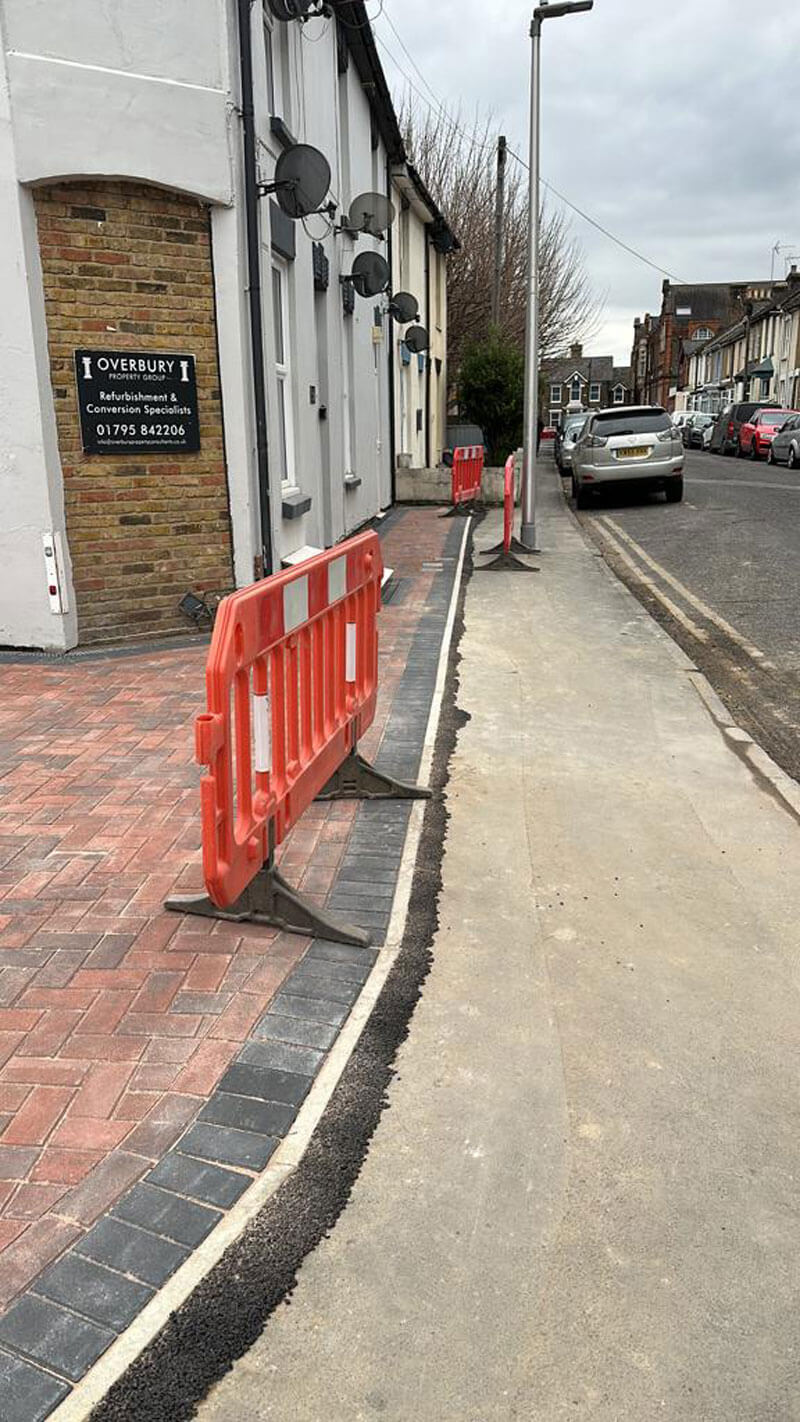 Paving For Two Next-door Properties - Gillingham, Kent