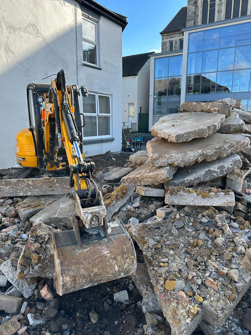 Paving For Two Next-door Properties - Gillingham, Kent