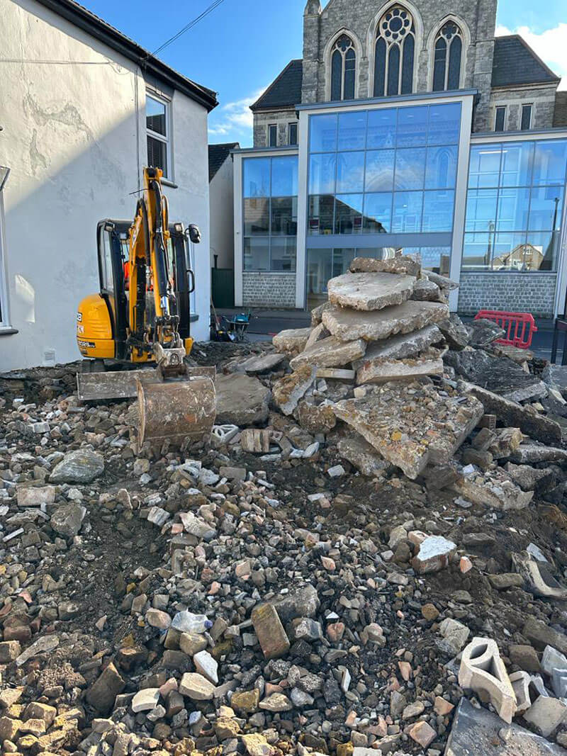 Paving For Two Next-door Properties - Gillingham, Kent