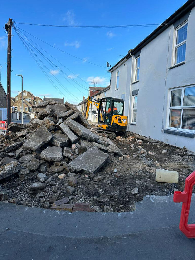 Paving For Two Next-door Properties - Gillingham, Kent
