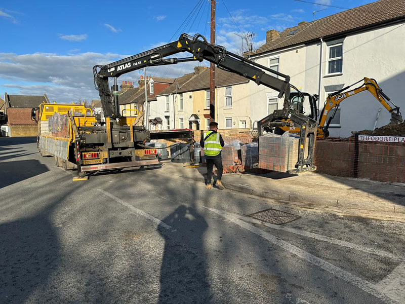Paving For Two Next-door Properties - Gillingham, Kent