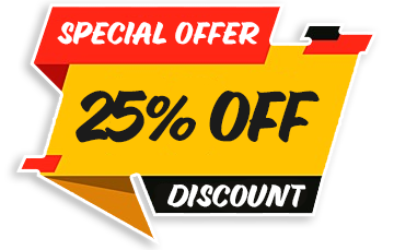 Special offer: 25% off